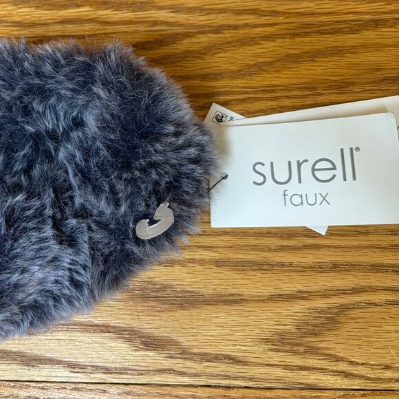 Surell Rex Rabbit Faux Fur Knit Headband